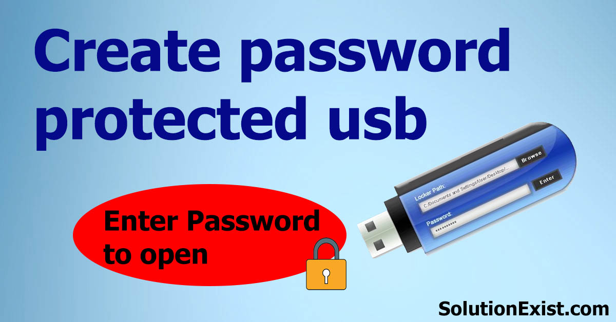 create password in USB