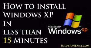 install windows xp faster