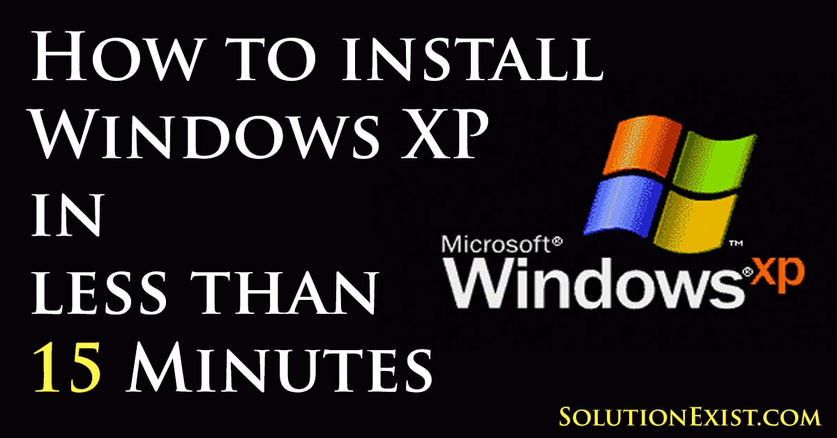 install windows xp faster