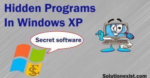 Hidden Programs In Windows XP