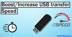 Increase USB Transfer speed