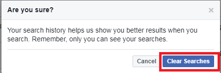 clear facebook search suggestions