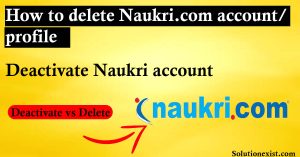 Delete Naukri account permanently