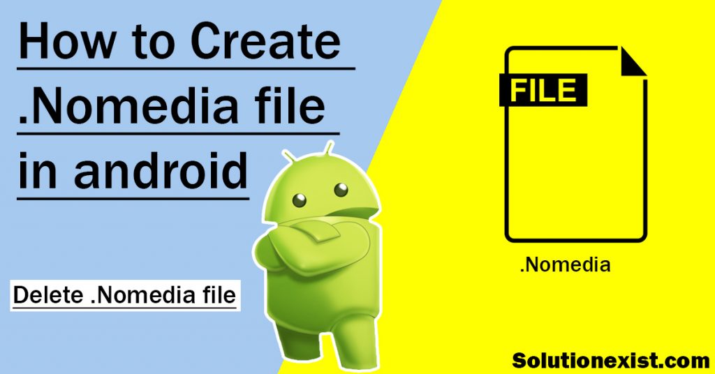 create nomedia file