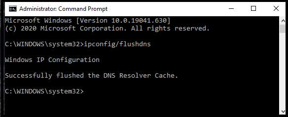 Flush the DNS Cache