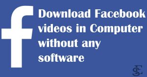 download facebook videos without any software