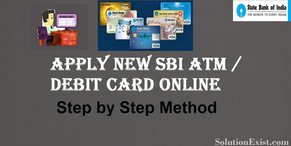 Apply New SBI ATM Debit Card Online