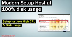 modern setup host high CPU usage