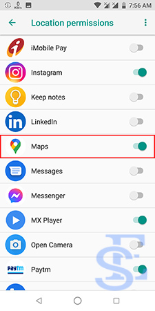 google maps navigation not working on android