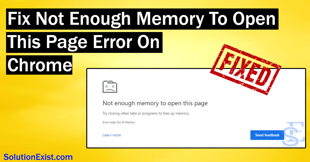 not enough memory to open page