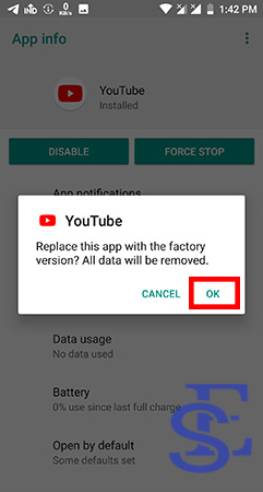 disable chrome android