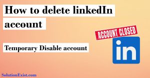 temporarily disable linkedin account