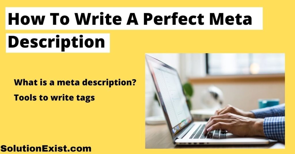 How to write a perfect meta description