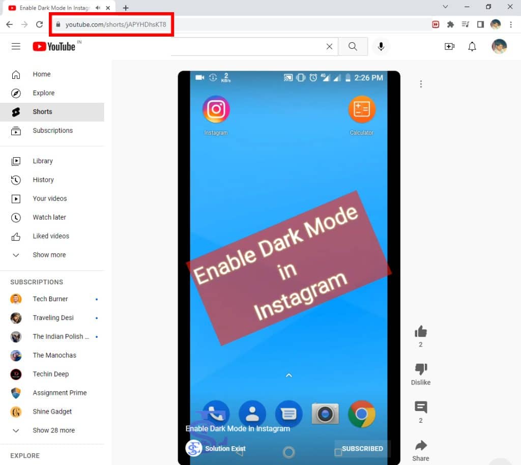 How to download YouTube Shorts video on Android