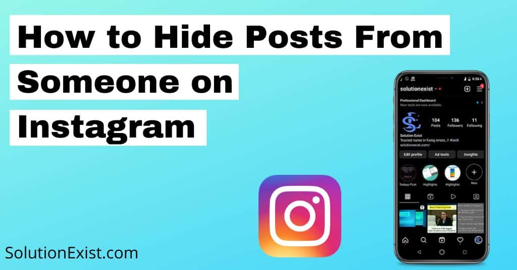 hide posts from someone on Instagram