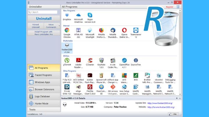 revo uninstaller - essential software for pc