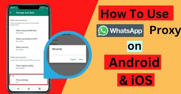 use WhatsApp proxy on Android & iOS
