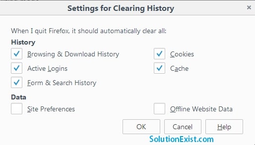 chrome clear cache on exit
