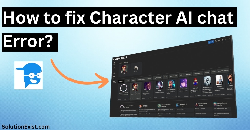 fix Character AI chat error