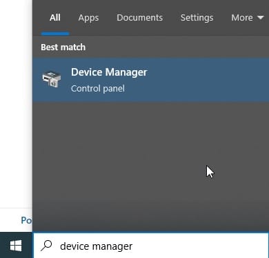 open device manager in windows