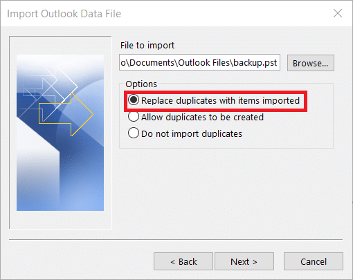 view pst file in outlook