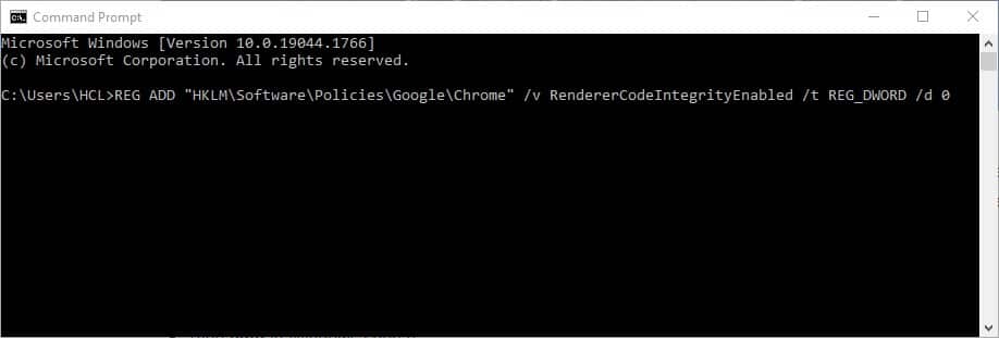 chrome Status Invalid Image Hush Error on Chrome